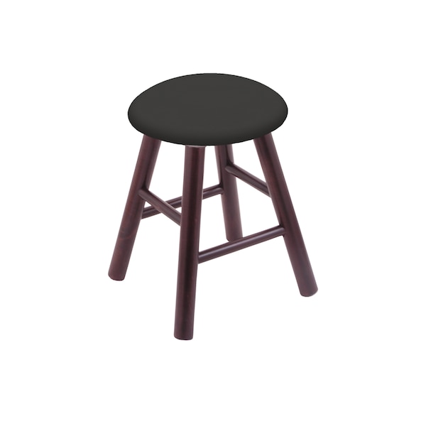 Maple Vanity Stool, Dark Cherry Finish, Graph Ruby Seat